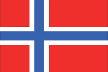 Obraz premium Illustration of the flag of Norway
