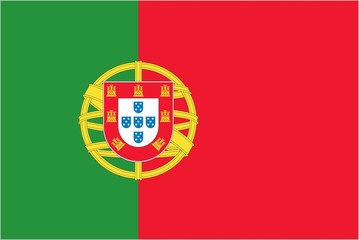 Illustration of the flag of Portugal
