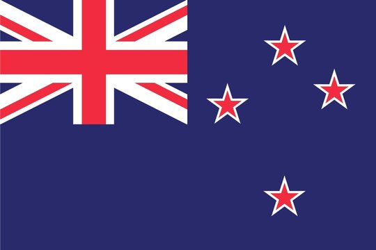 Illustration of the flag of New Zealand