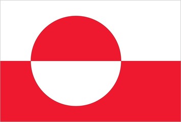 Illustration of the flag of Greenland