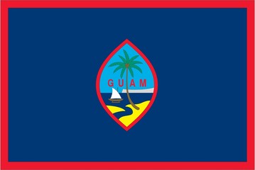 Illustration of the flag of Guam