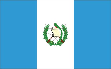 Illustration of the flag of Guatemala
