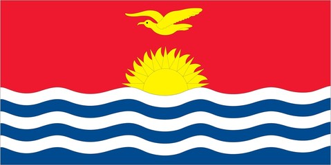 Illustration of the flag of Kiribati