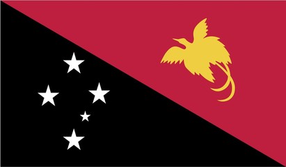 Illustration of the flag of Papua New Guinea