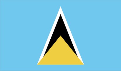 Illustration of the flag of Saint Lucia - 68838831