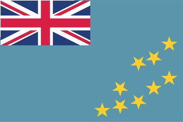 Illustration of the flag of Tavalu