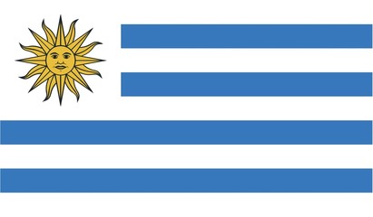 Illustration of the flag of Uruguay