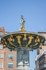 Obraz premium Caritasbrønden Gammeltorv København Danmark (Caritasbrunnen)