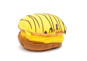 cream cakes isolated