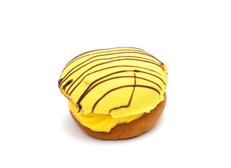 cream cakes isolated