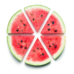 sliced watermelon