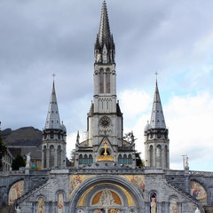Cathedral of Lourdes in the France Pyrenees