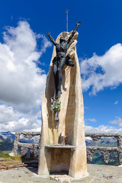 Statua di Cristo sul Monte Zerbion