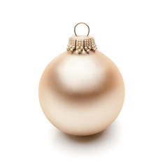 Goldene Weihnachtskugel