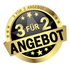 Button - 3 F&Uuml;R 2 ANGEBOT
