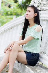 Fototapeta premium portrait of the asian girl