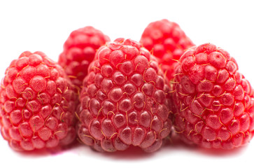 raspberries isolated