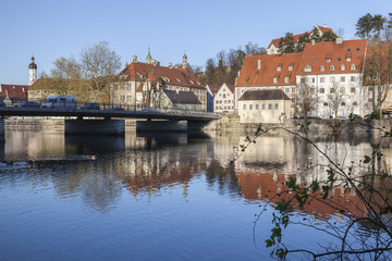 Obraz premium Katharinenbrücke in Landsberg am Lech