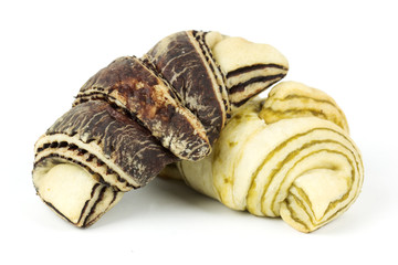 Green Tea and Zebra pattern croissant