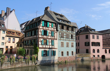Fototapeta na wymiar Petite France à Strasbourg (Alsace , France)