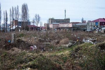 Messy area in Batumi suburbs, Georgia
