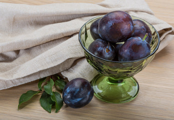 Ripe fresh plum