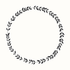 Vector laurel wreath, silhouette