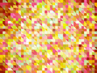 Multicolored square Shapes in Chaotic Arrangement. Holiday bokeh