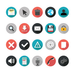 Set of web icons for business. Illustration eps10