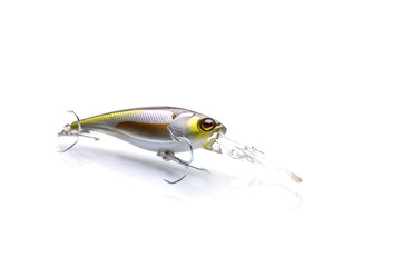 fishing gear on a white background