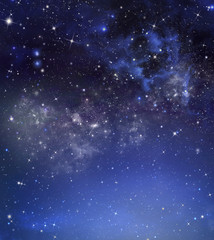 Fototapeta na wymiar starry night sky deep outer space