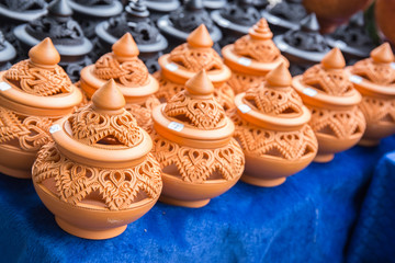 Thai traditional clay pottery, thailand