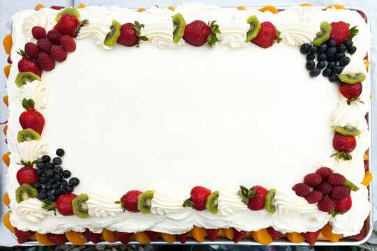 Blank Birthday Cake Template