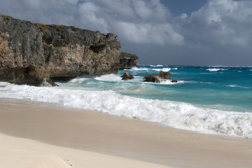 Fototapeta na wymiar Rough seas at Barbados
