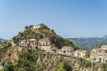 Fototapeta na wymiar Savoca village, Sicily