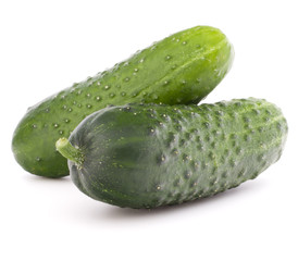 Cucumber vegetable  isolated on white background cutout