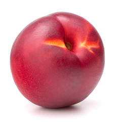 Nectarine fruit isolated on white background cutout
