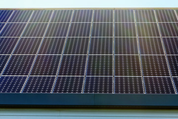 Solar panel on a low-energy house consumption
