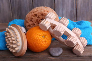 Roller brush, mop, towel, orange and oval brushes