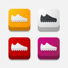 square button: sneakers