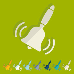 Flat design: bell