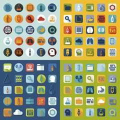 Set of medical flat icons