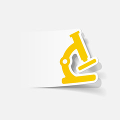 realistic design element: microscope