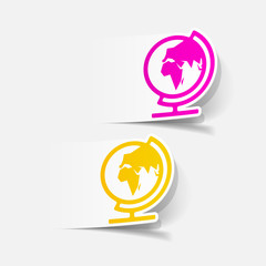 realistic design element: globe