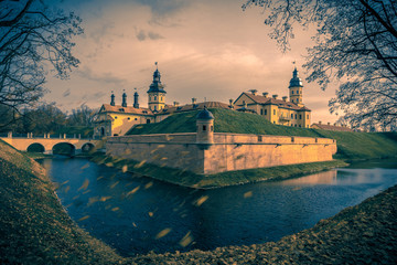 Fototapeta premium Medieval castle Nesvizh in Belarus