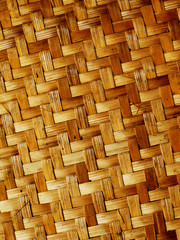 Thai bamboo basketry background texture