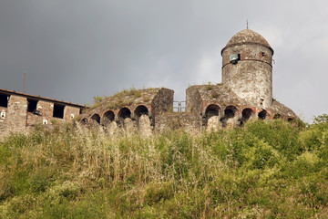 Fototapeta premium Fortress on the hill of Sarzanello, Sarzana, Italy