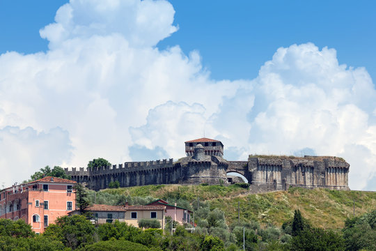 Fortress on the hill of Sarzanello, Sarzana, Italy