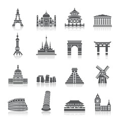 Famous Scenic Spots Icons