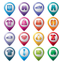 Clothing and Accessories Pointer Icons